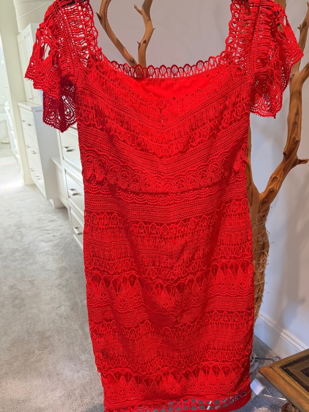 Ladies Medium "Sayler" Red Dress - Picture 3 of 3